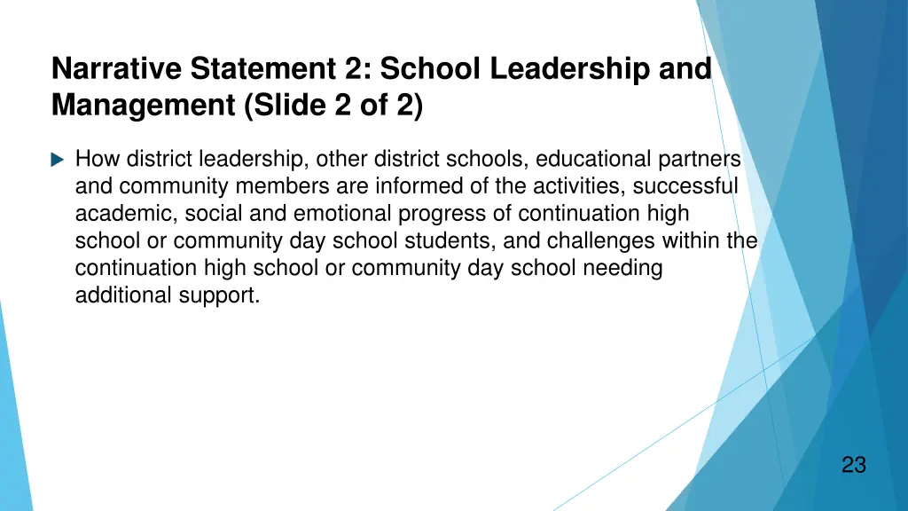 narrative statement 2 school leadership 1