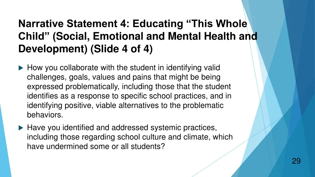 narrative statement 4 educating this whole child 3