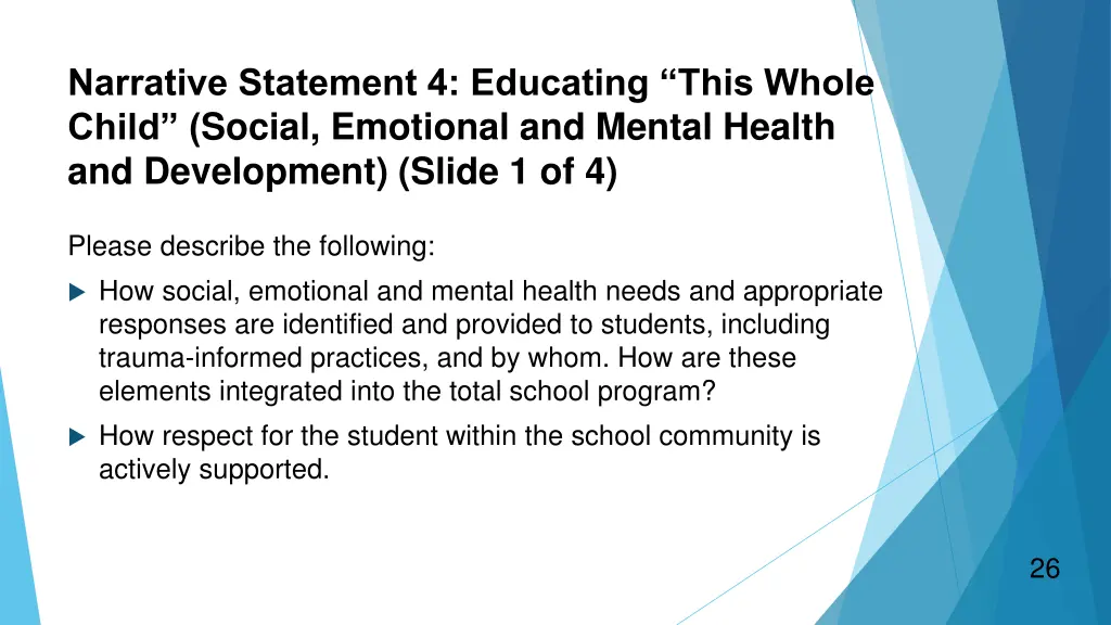 narrative statement 4 educating this whole child