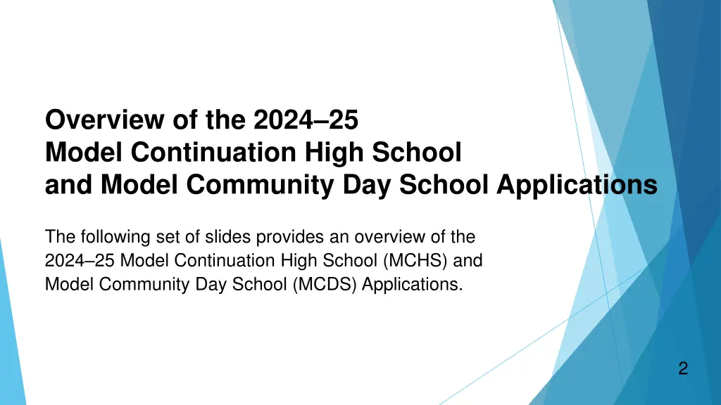 overview of the 2024 25 model continuation high