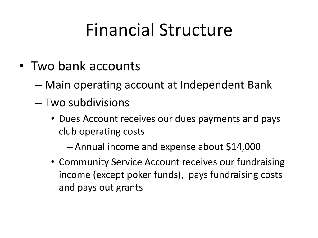 financial structure 1