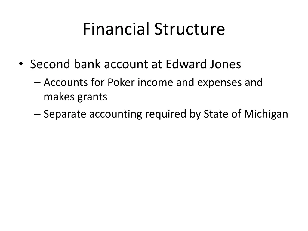 financial structure 2