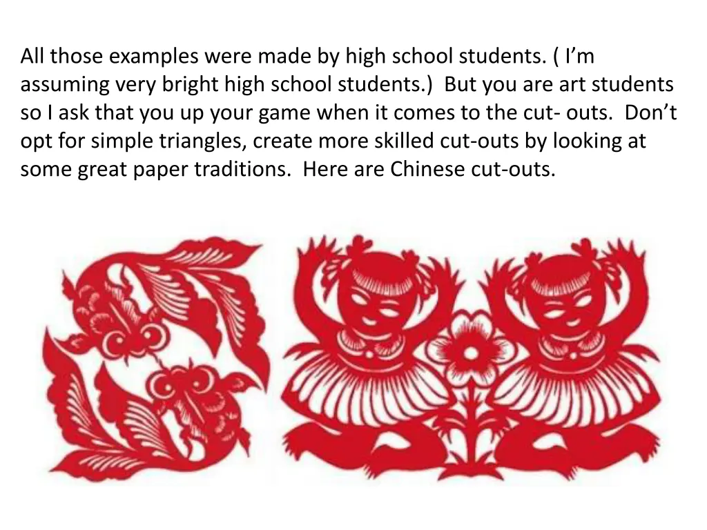 all those examples were made by high school