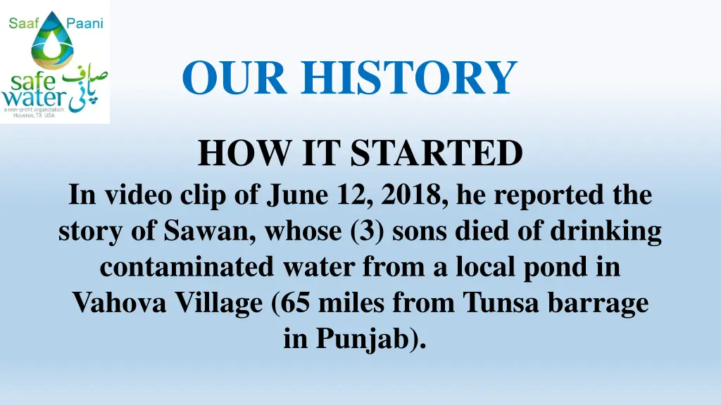 our history