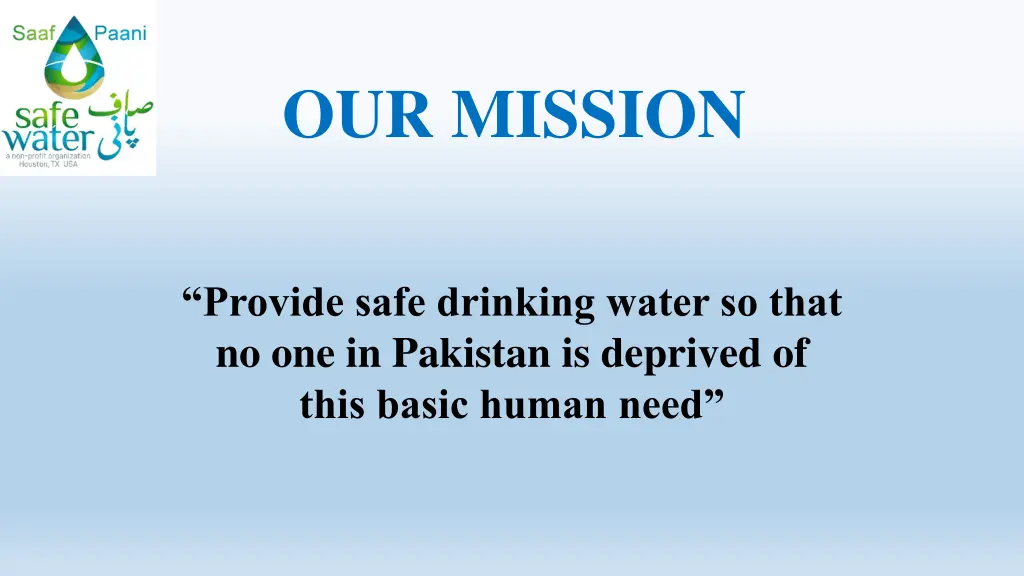 our mission