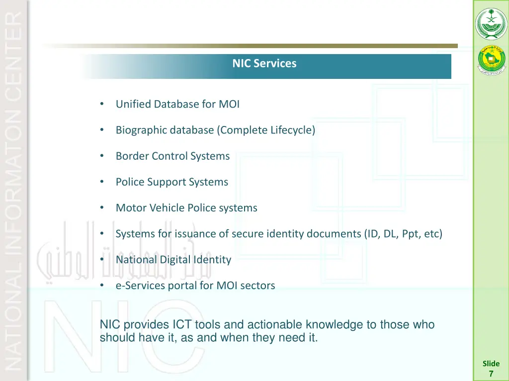 nic services