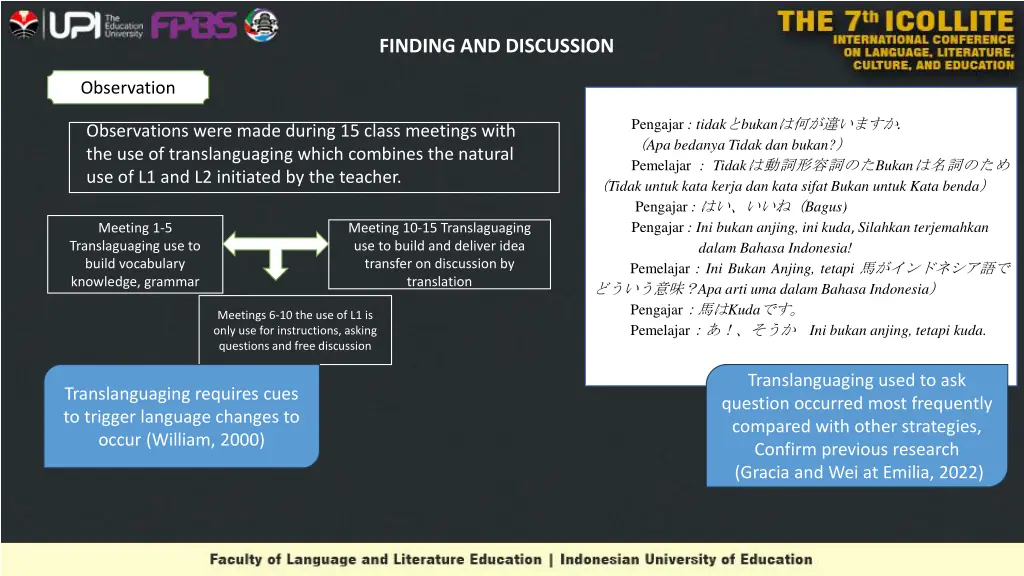finding and discussion