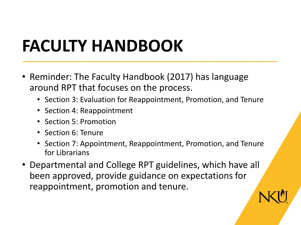 faculty handbook