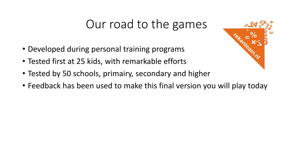 our road to the games