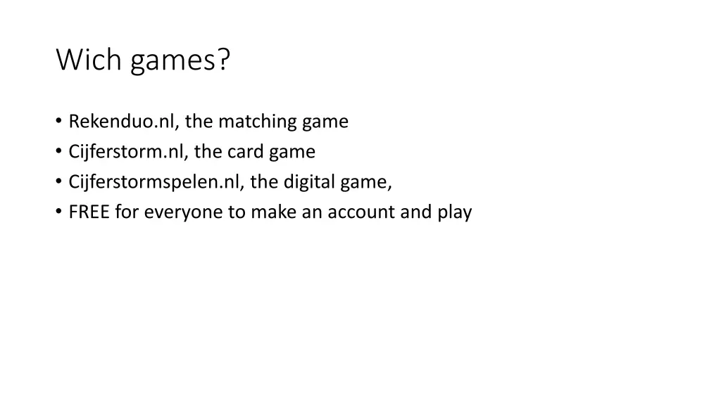 wich games