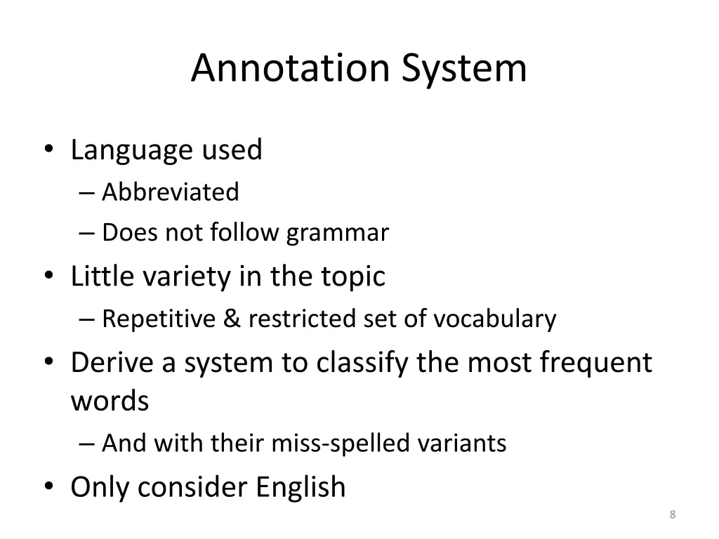 annotation system