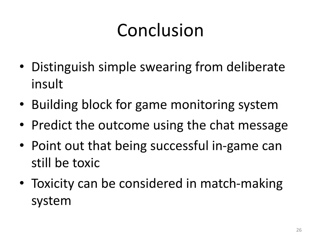 conclusion 1