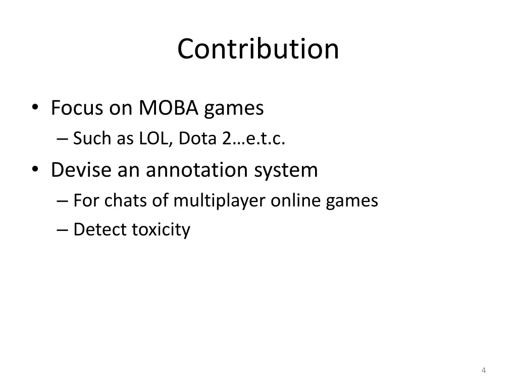 contribution