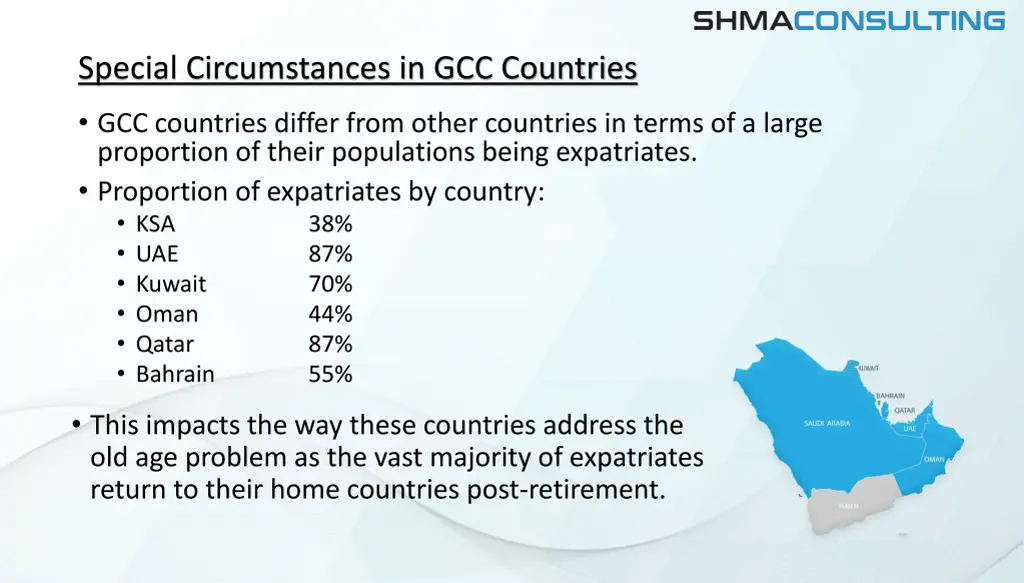 special circumstances in gcc countries