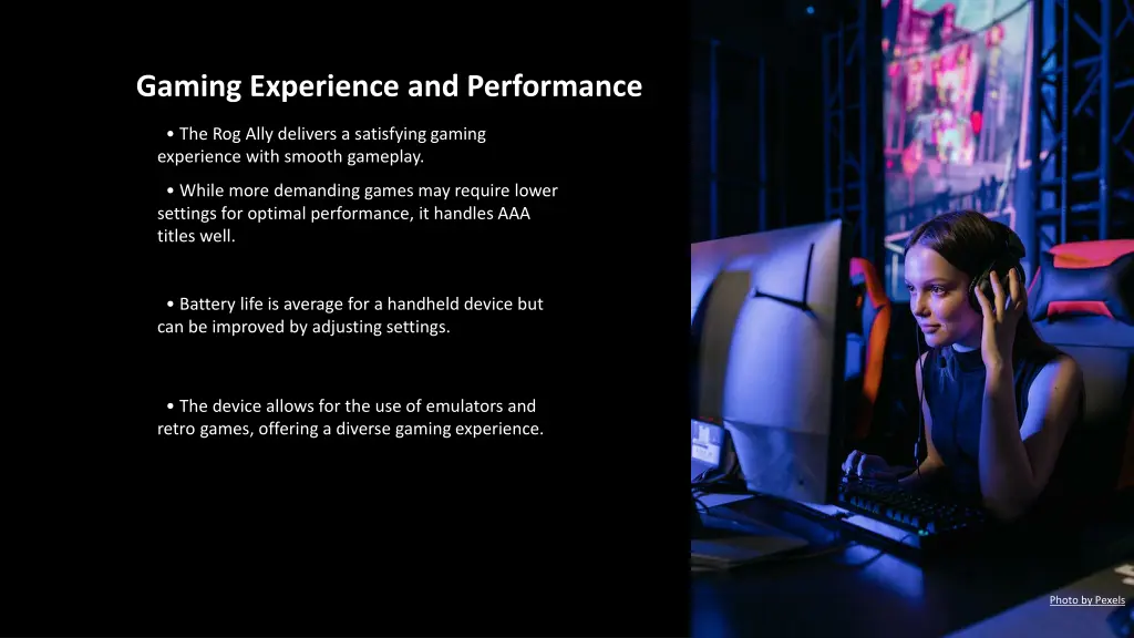 gaming experience and performance