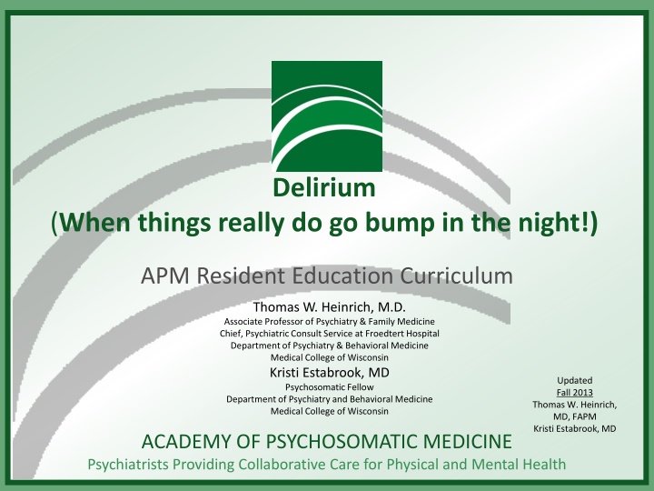 delirium
