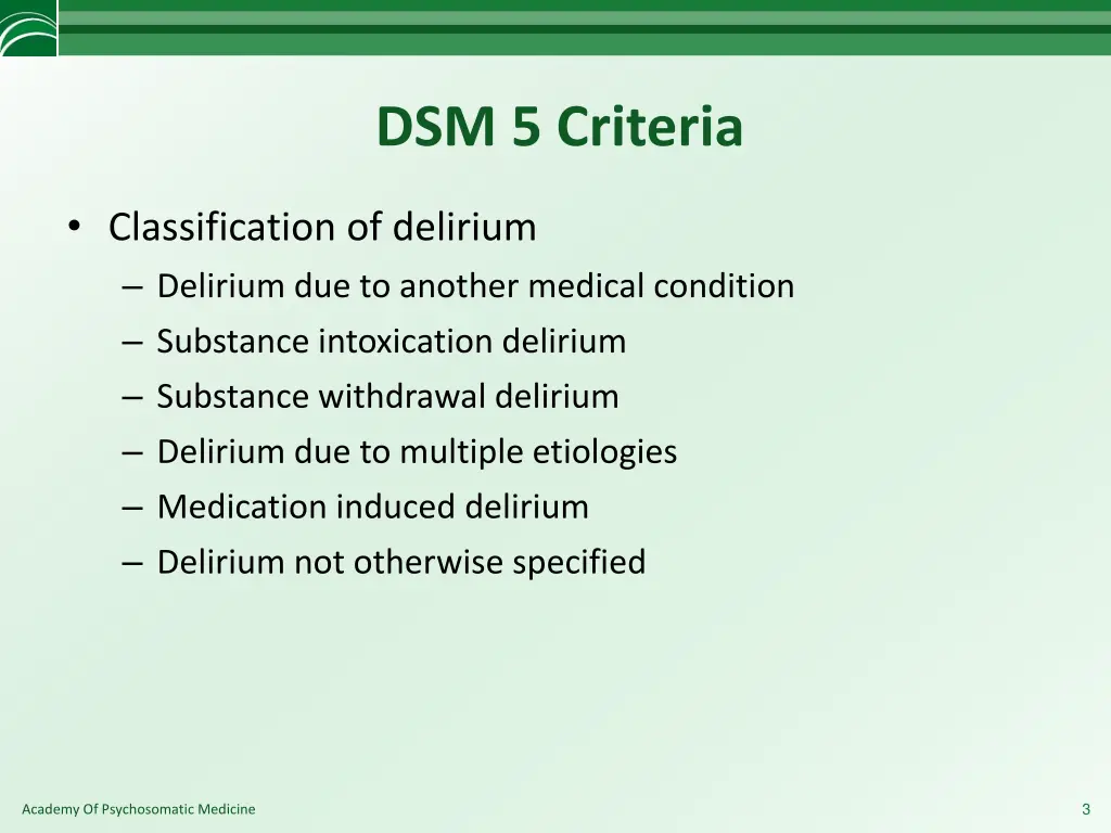 dsm 5 criteria 1