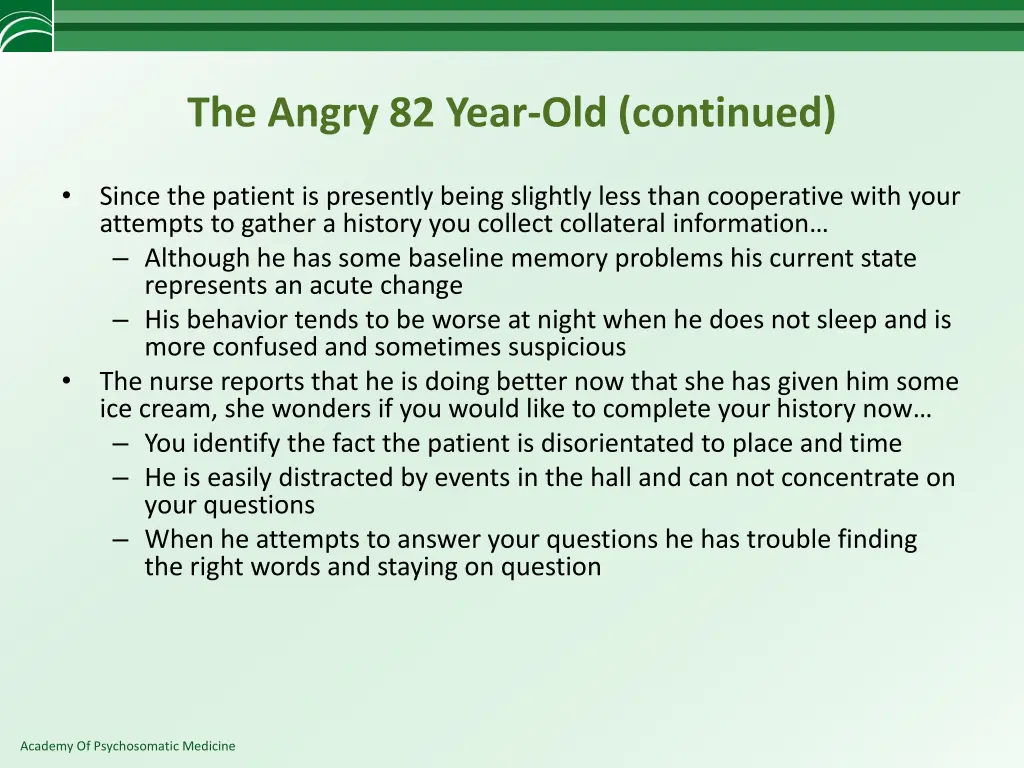 the angry 82 year old continued