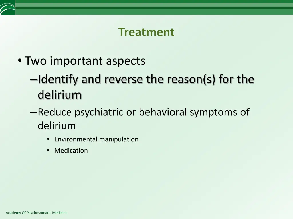 treatment