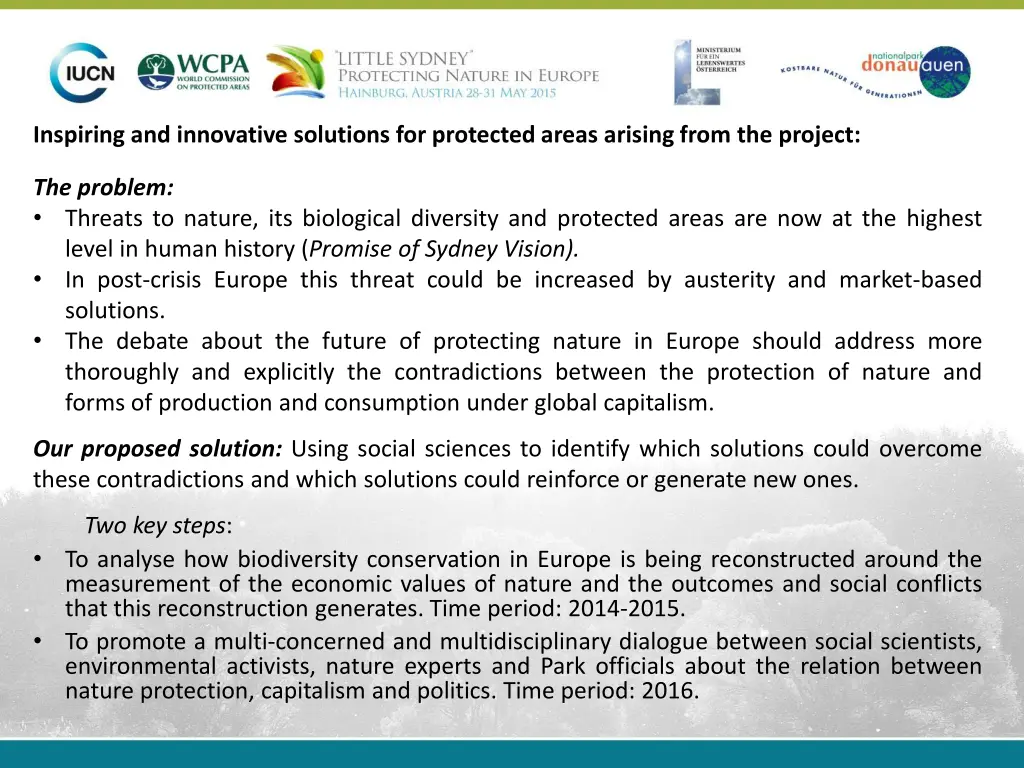 inspiring and innovative solutions for protected