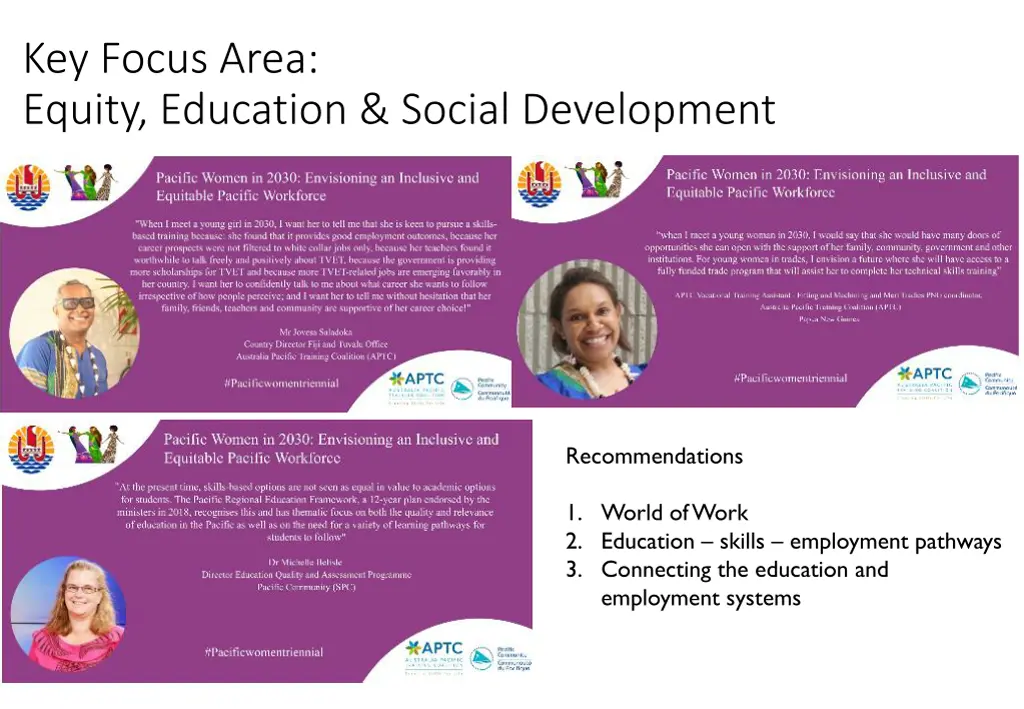 key focus area equity education social development