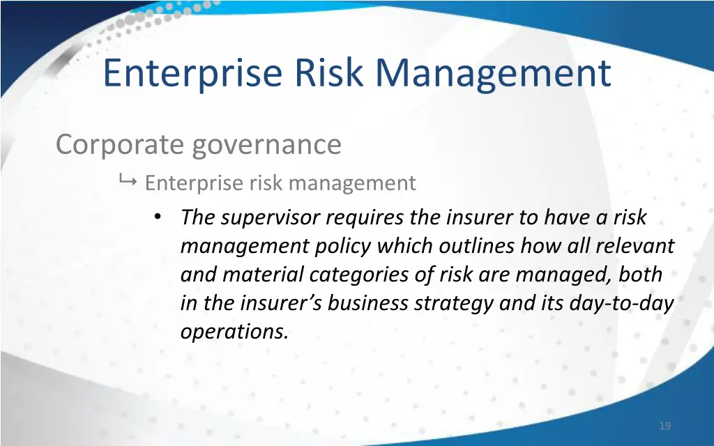 enterprise risk management