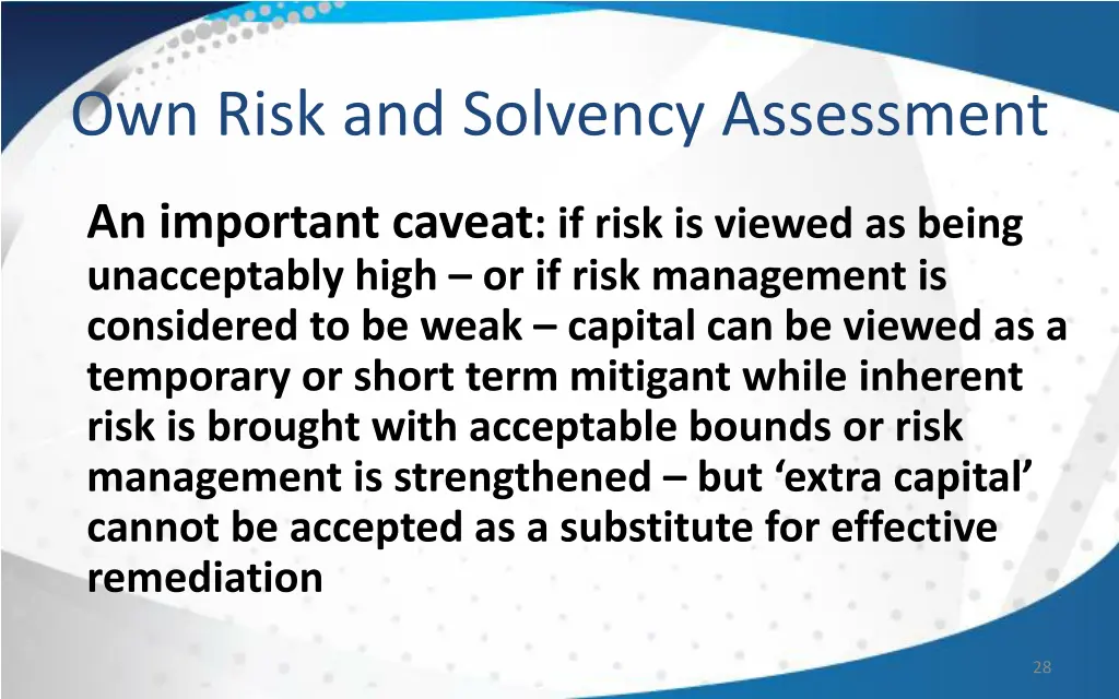 own risk and solvency assessment 4