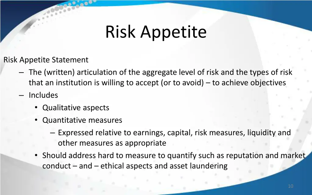 risk appetite 1