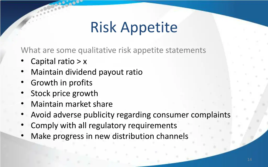 risk appetite 5