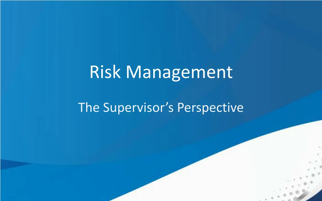 risk management