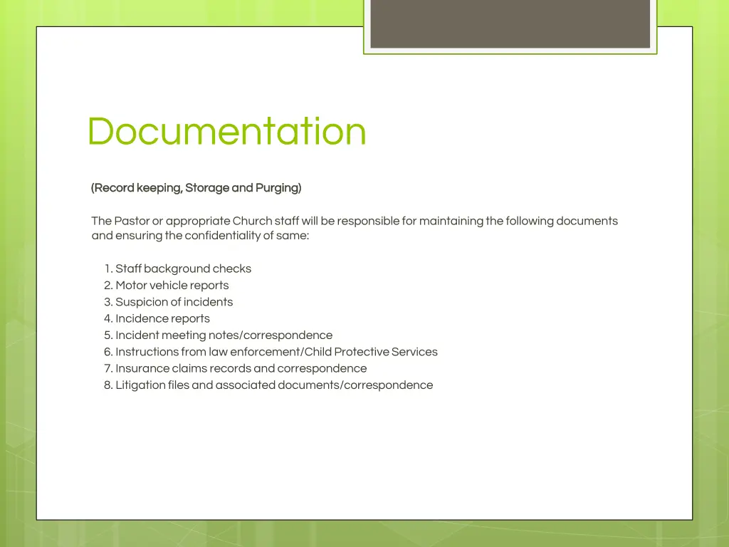 documentation