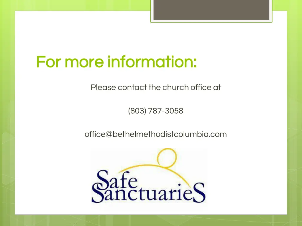 for more information for more information