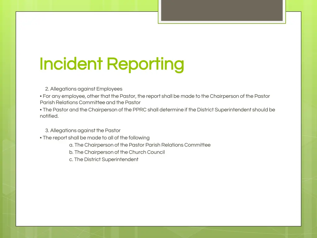 incident reporting incident reporting 1