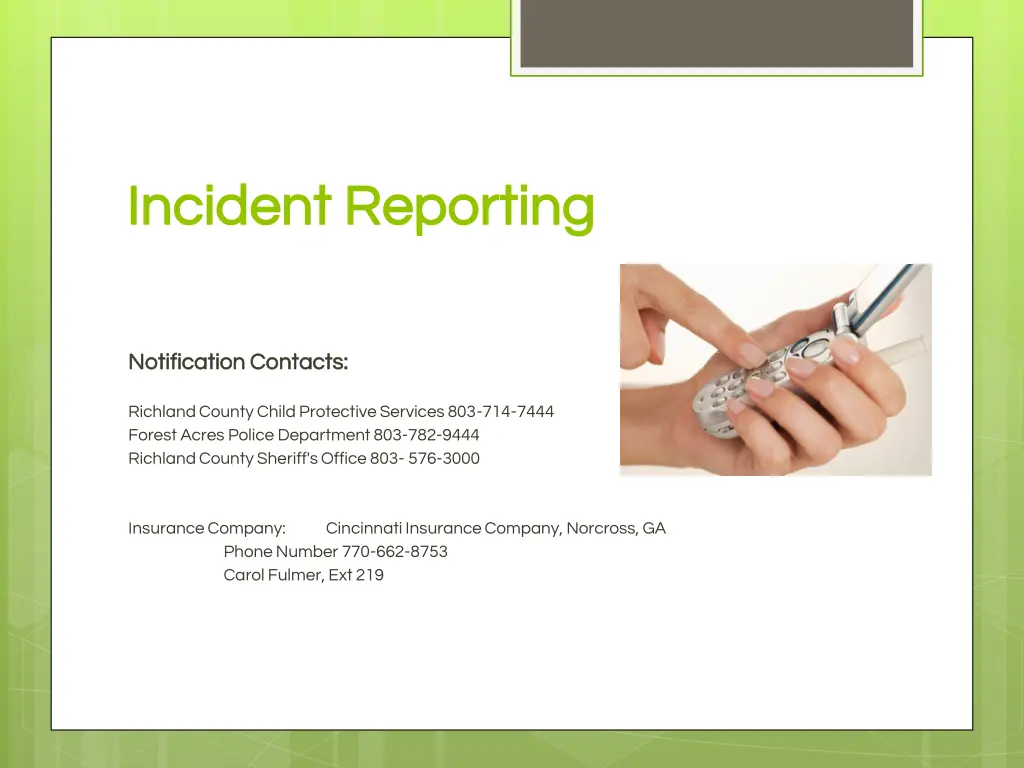 incident reporting incident reporting 5