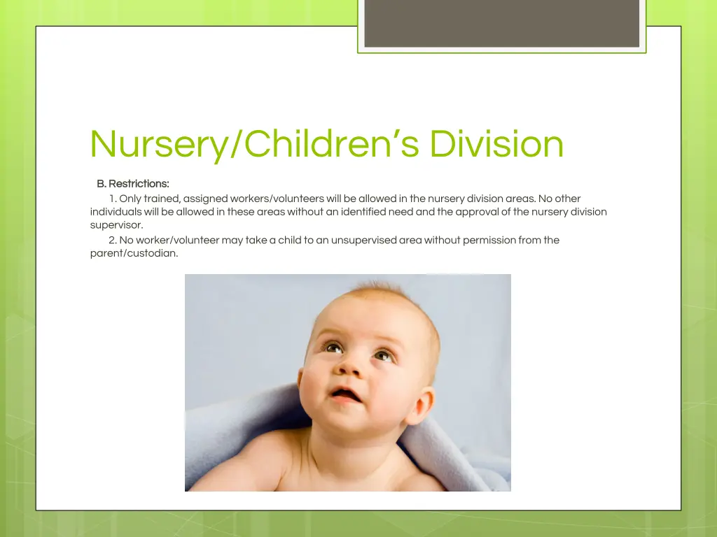 nursery children s division 1