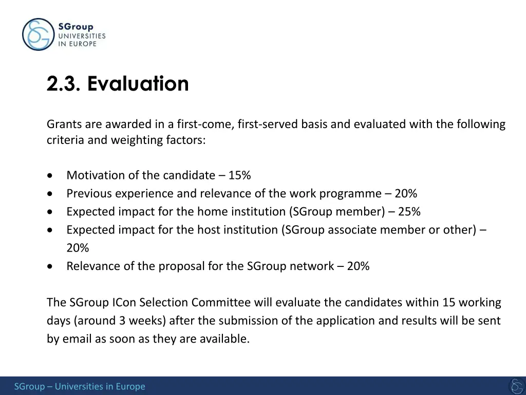 2 3 evaluation