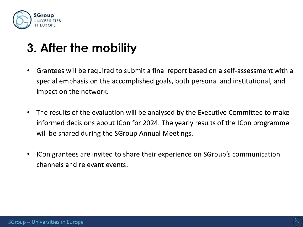 3 after the mobility