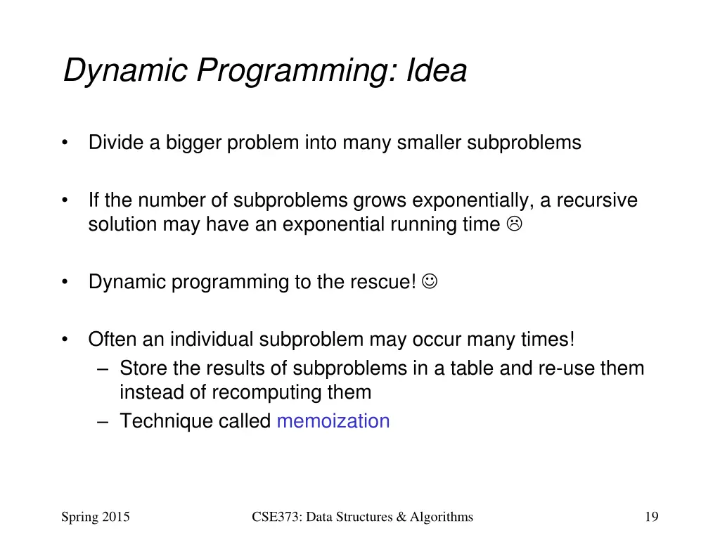 dynamic programming idea