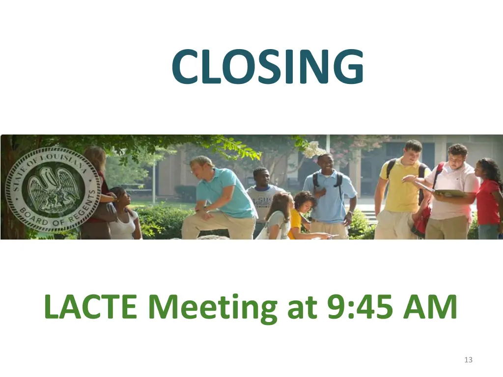 closing