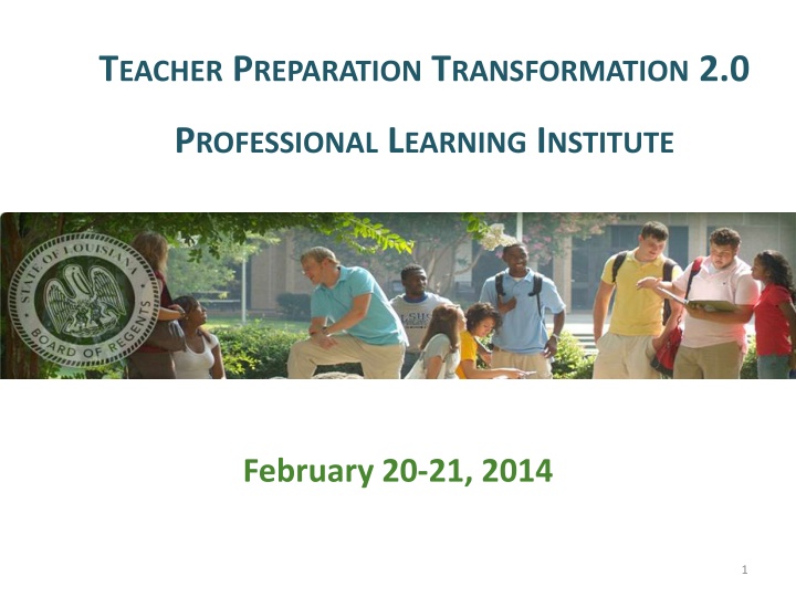 t eacher p reparation t ransformation 2 0