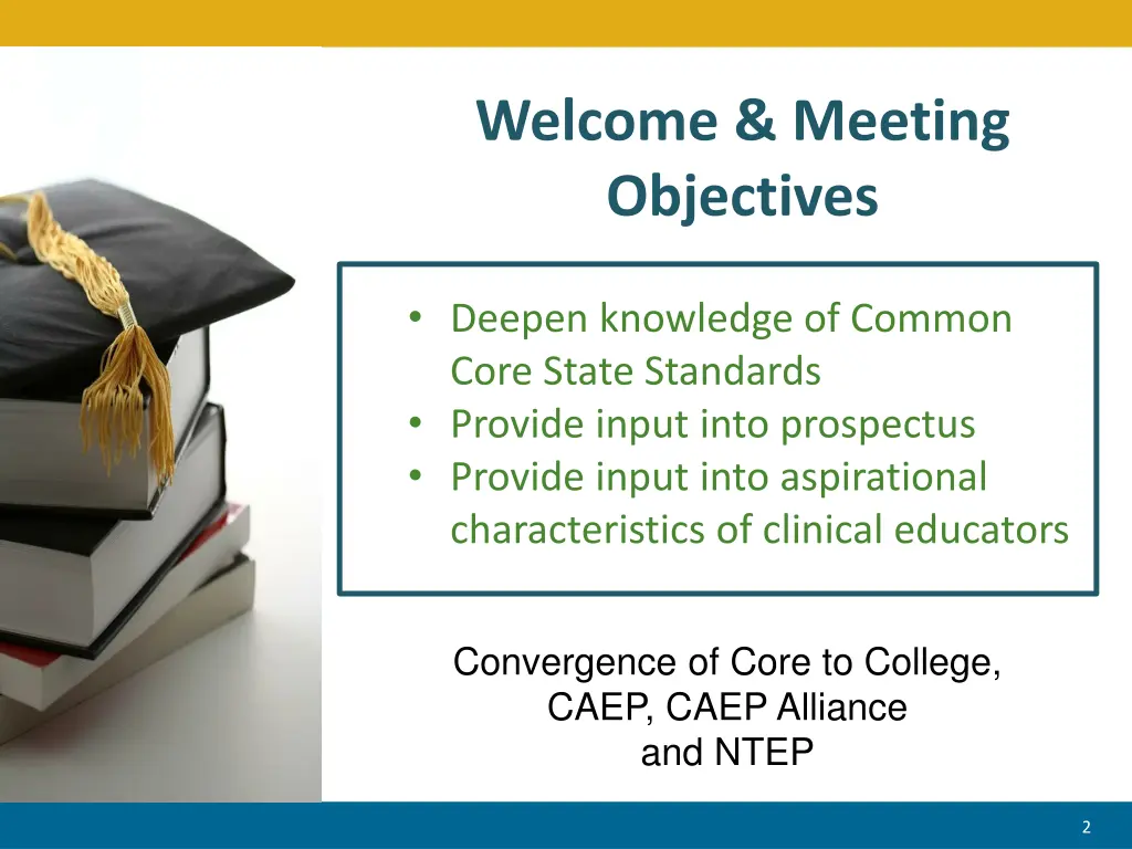 welcome meeting objectives