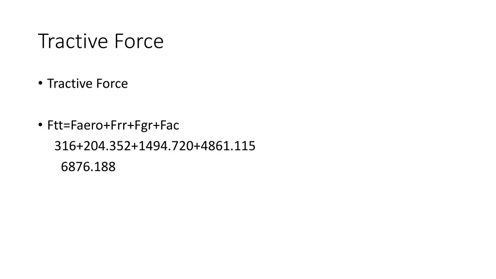 tractive force