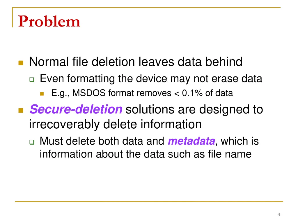 problem