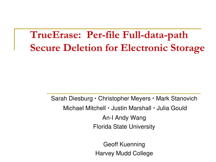 trueerase per file full data path secure deletion