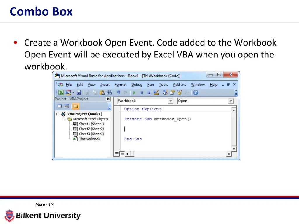 combo box 1