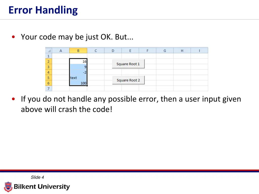 error handling 2