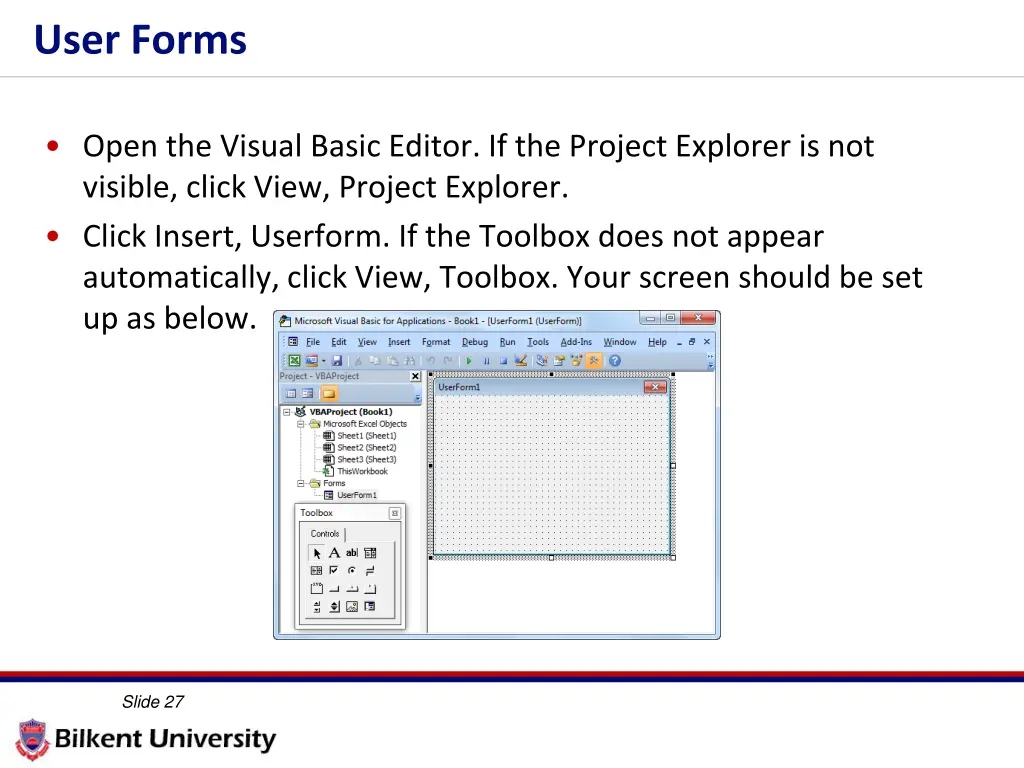 user forms 1
