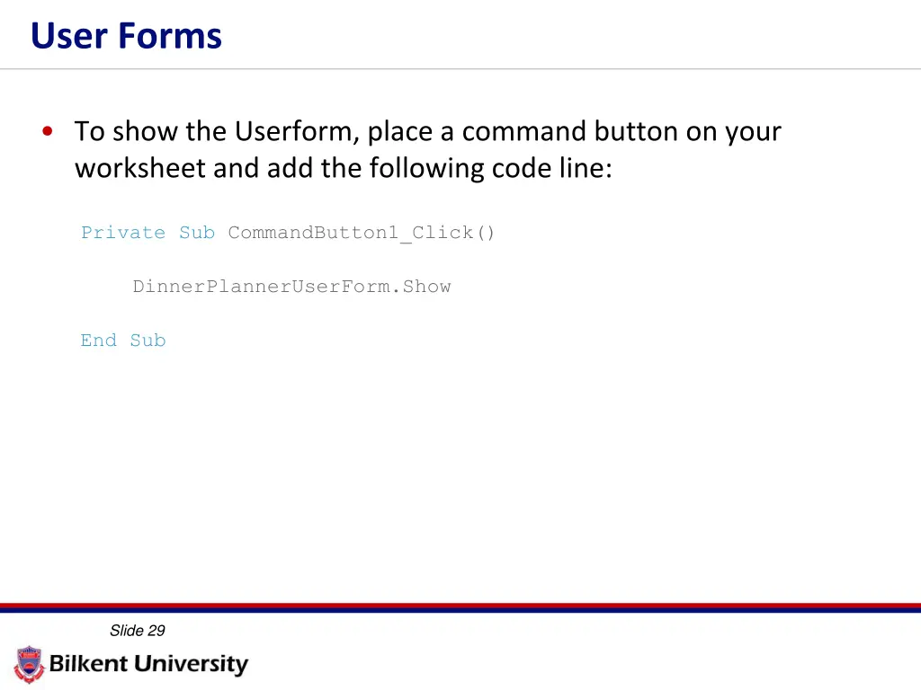 user forms 3
