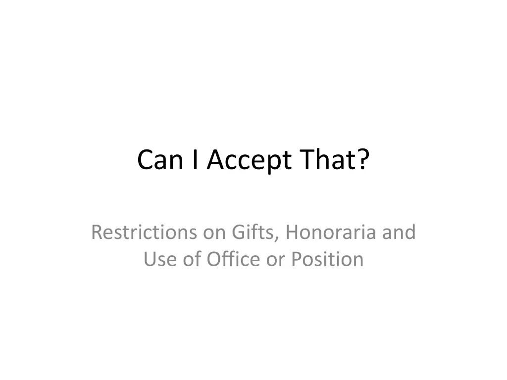 can i accept that