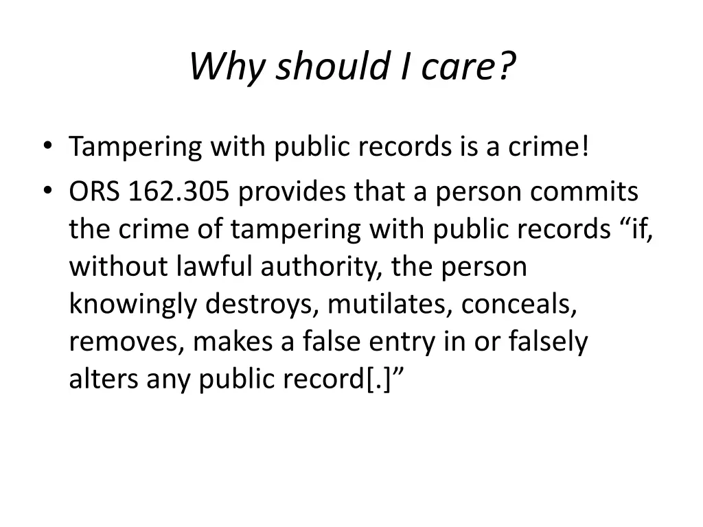 why should i care 1